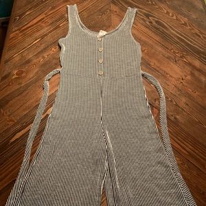 CAUTION TO THE WIND STRIPED JUMPER CAPRI LENGTH